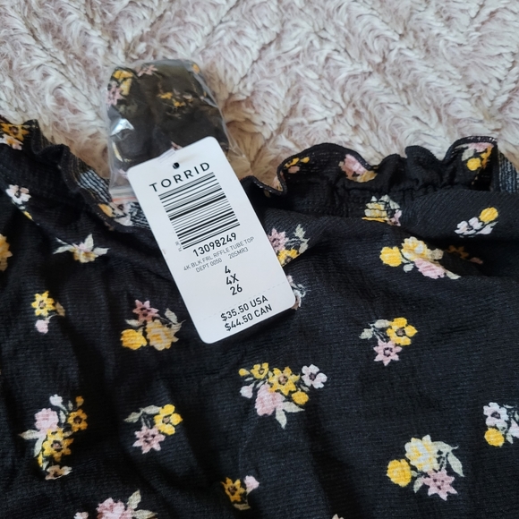 NWT Strapless Textured Jersey Crop Top - Picture 6 of 6